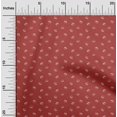 thumbnail image 2 of oneOone Coton Flex Rouge Tissu Rétro Minimal Burger Matériel de Couture Tissu Imprimé au Yard 40 Pouces de Large, 2 of 5