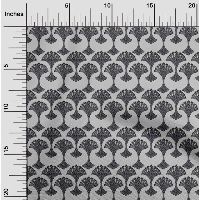 oneOone Polyester Lycra Fabric Floral Block Decor Fabric Printed BTY 56 Inch Wide