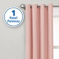 thumbnail image 2 of Mainstays Faux Silk Light-Filtering Grommet Window Curtain Panel, 54" x 84", Peach, 1 Panel, 2 of 7