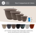 thumbnail image 2 of The HC Companies Sevilla Self-Watering Pot with Internal Disk 16", Cottage Stone, 2 of 7