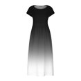 thumbnail image 4 of Robes pour Femmes Été Décontractées Amples Robe d'Été Sans Manches Plage Longue Ample Caftan Robe Maxi avec Poches, 4 of 5