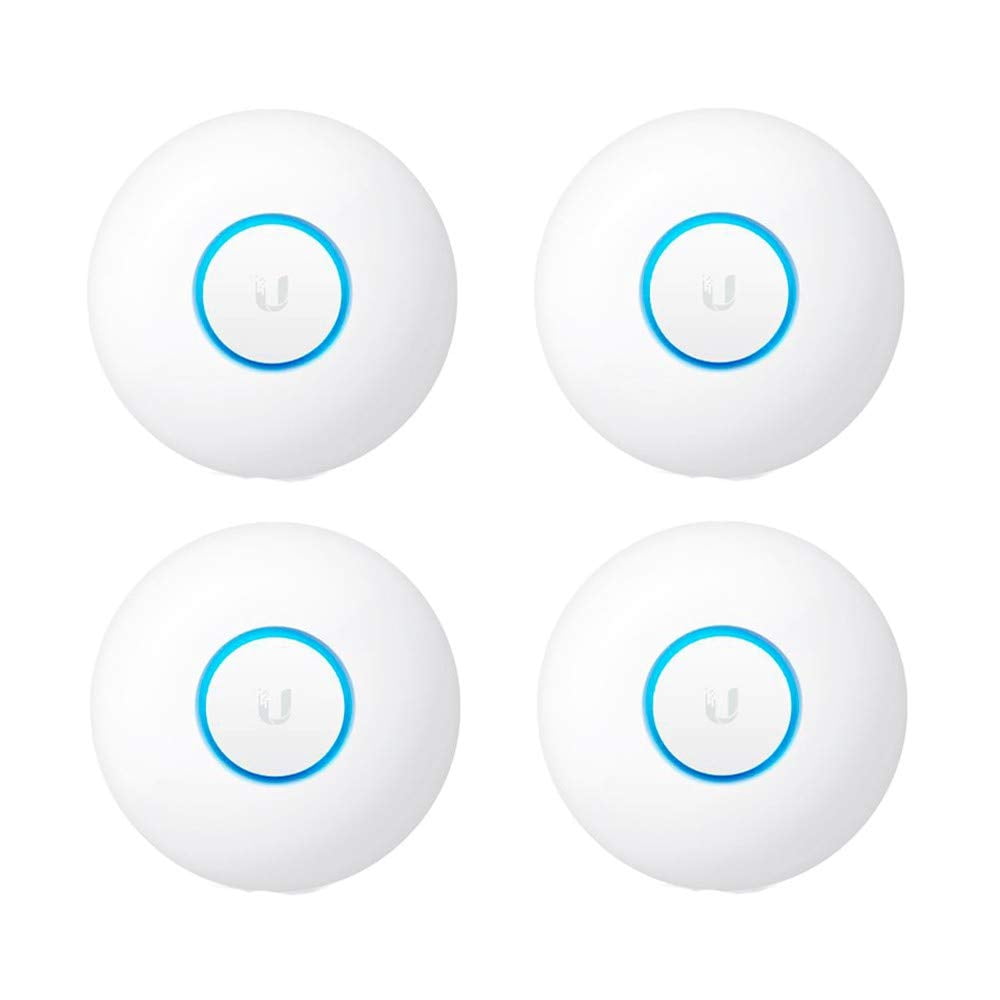 Ubiquiti UniFi NanoHD 4-Pack (UAP-nanoHD-US) | 802.11ac Wave2 MU-MIMO 4x4 Enterprise Access Points, Dual-Band 1733 Mbps, PoE