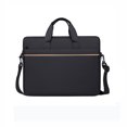 thumbnail image 2 of Laptop Bag 15-16 Inch, ZZkhGO Lightweight Waterproof Laptop Tote for Business Travel, Polyester Casual Shoulder Bag with Shockproof Padding for Tablet Computer Office Commute, Black, 2 of 7