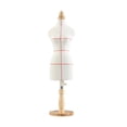 thumbnail image 2 of Mini Robe Moulante Ajustable Femme Petite Robe Exposant le Torse Tailleur 46 cm avec Ligne, 2 of 8