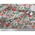 thumbnail image 2 of Soimoi Georgette Viscose Fabric Colorful Butterfly Print Fabric by The Yard 42 Inch Wide, 2 of 5