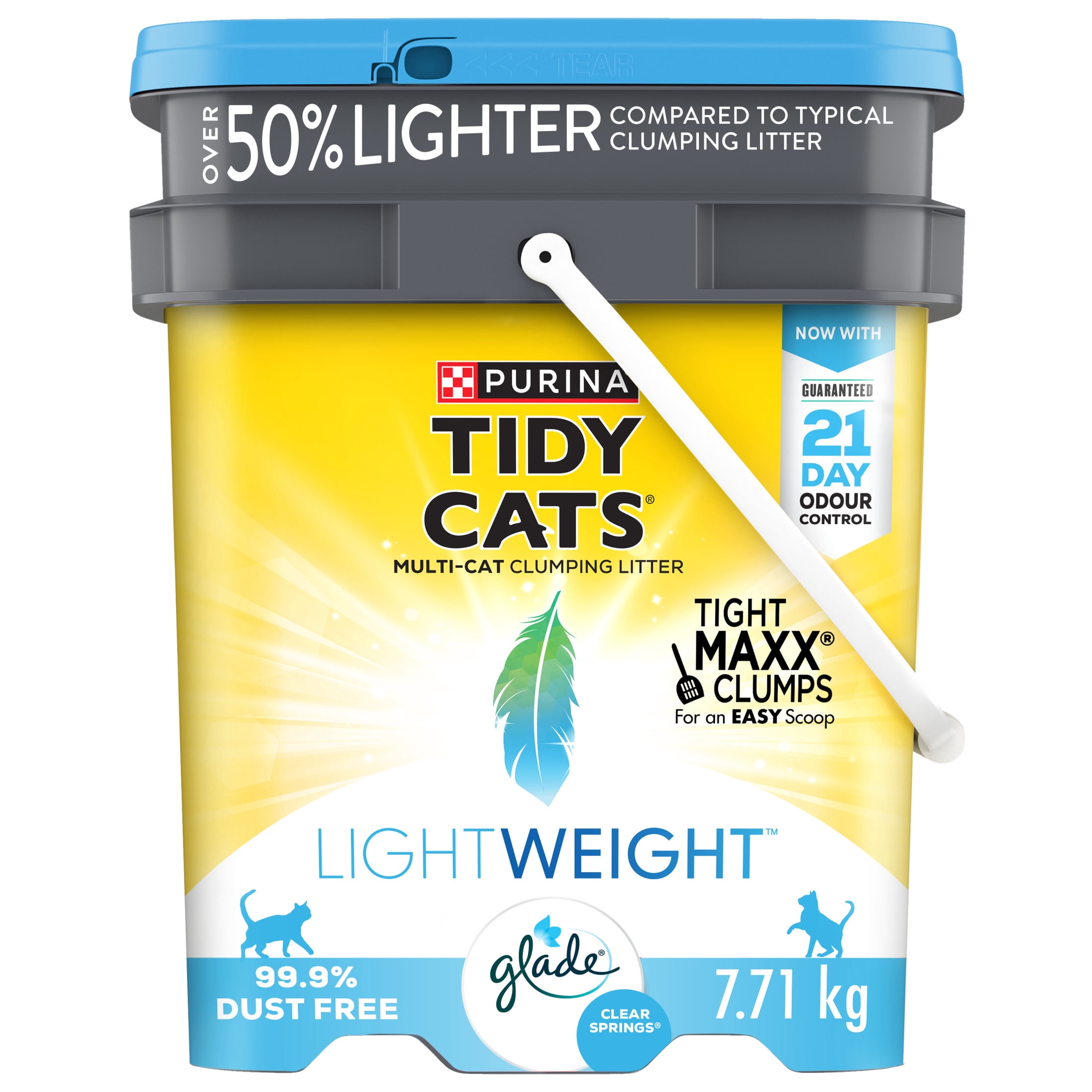 Purina Tidy Cats Poids plume avec le parfum Clear Springs, Litière pour Chats 7.71 kg