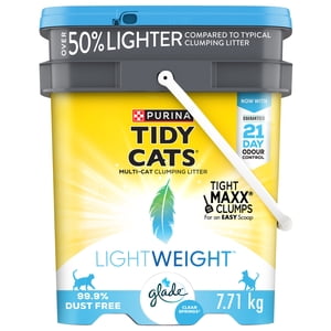 Purina Tidy Cats Light Weight with Glade Clear Springs, Cat Litter 7.71 kg