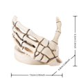 thumbnail image 3 of Clearance! Skeleton Hand Tealight Holder Horrifying Image Skeleton Decorative Candle, 3 of 8