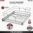 thumbnail image 3 of Rev-A-Shelf Kitchen Cabinet Pull Out Shelf Organizer, 15 x 20 In, 5WB1-1520CR-1, 3 of 9