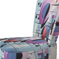 thumbnail image 4 of Designart « Illusions Spatiales Violet Suprématisme » Fauteuil d'Appoint Rembourré Abstrait Multicolore - Fauteuil Moderne pour Salon, 4 of 7