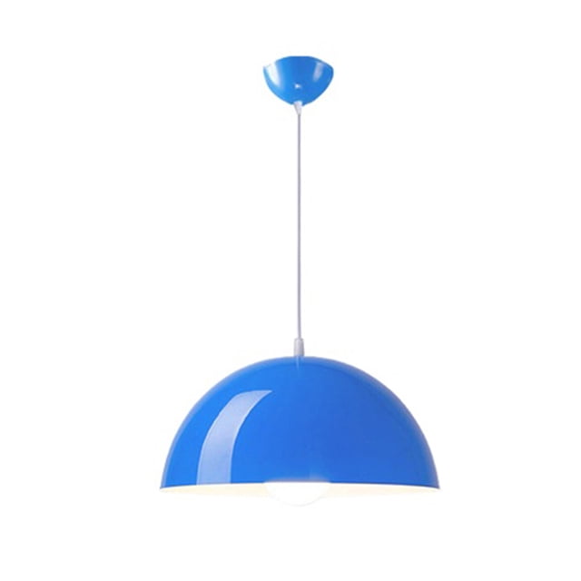 Glossy Dome Colorful Pendant Light Fixture, Minimalism Semicircle Metal Aluminum Pendant Lamp, Retro Ceiling Pendant Light, Pendant Lighting for Kitchen Island Dining Room Table