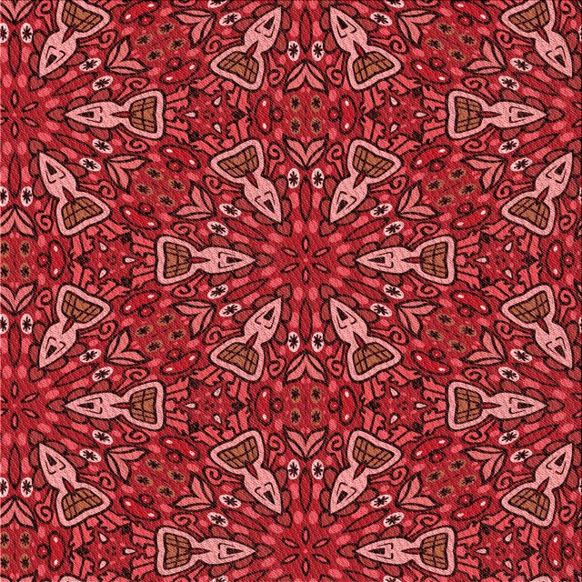 Ahgly Company Tapis d'Intérieur Lavable en Machine Carré Rouge Tomate, 6 Pieds Carré