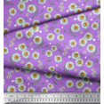 thumbnail image 2 of Soimoi Rayon Fabric Leaves & Aster Floral Decor Fabric Printed Yard 42 Inch Wide, 2 of 3