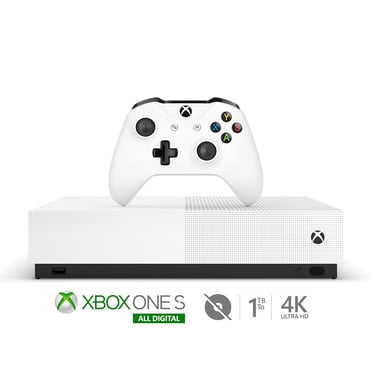 Microsoft Xbox One S Remis à Neuf Console 1 To Édition Entièrement Numérique avec Manette Sans Fil Xbox One - Console Sans Disque - Blanc