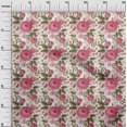 thumbnail image 3 of oneOone Velvet Pink Fabric Floral Sewing Material Print Fabric By The Yard 58 Inch Wide, 3 of 4