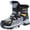 Yellow, variant on Ymyiu Boys Snow Boots Winter Waterproof Slip Resistant Cold Weather Shoes (Toddler/Little Kid/Big Kid) Kids Sorel Boots (Red,12.5-13 Years)