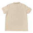 thumbnail image 4 of HVOBTTY Mens Summer Soft Versatile Pullover Casual Fashion Comfortable Solid Color Collared Short Sleeve Loose Breathable Daily Base Layer Shirts Khaki, XL, 4 of 4