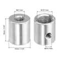 thumbnail image 2 of Unique Bargains Round Coupling Nut M10 to M6 Adapter Screw Thread Convert Sleeve Connector Rod Bar Stud Tube Nut Silver 15 Pack, 2 of 4
