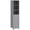 Grey, variant on kleankin Tall Bathroom Storage Cabinet, Narrow Bathroom Cabinet, White