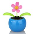 thumbnail image 4 of Solar Powered Dancing Flower Plastic Solar Dancing Flowers 4 Pcs Random Color Solar Powered Dancing Flower Plastic Solar Dancing Flowers Shaking Head Car Office Desk Decoration, 4 of 8