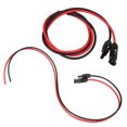 thumbnail image 1 of Câble d'Extension pour Panneau Solaire 10AWG, Connecteurs Rouges et Noirs de 50 Pieds pour Générateurs de Panneaux Solaires avec Systèmes d'Alimentation Solaire et Boîtes de Jonction PV, 1 of 7