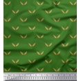 thumbnail image 1 of Soimoi Green Georgette Viscose Fabric Brush Stroke Abstract Decor Fabric Printed Yard 42 Inch Wide, 1 of 3
