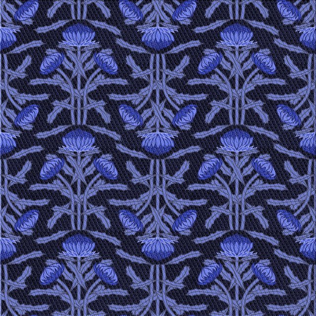 Ahgly Company Tapis d'Intérieur Lavables en Machine, Carrés, Bleu Nuit, 6'