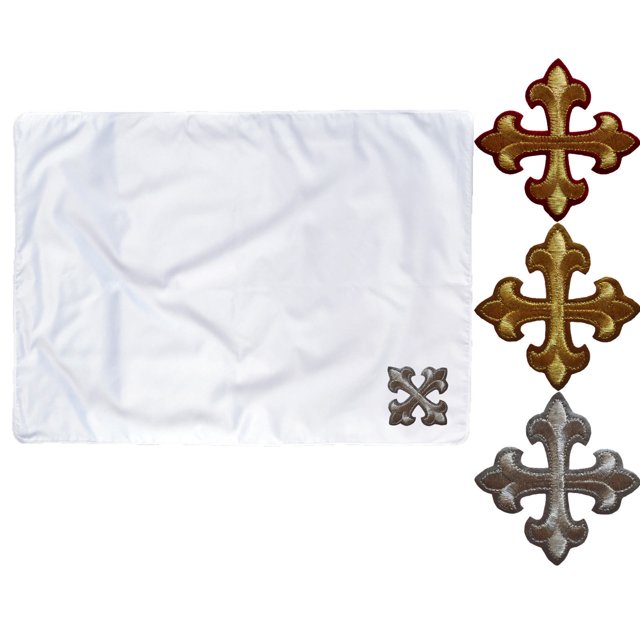 Baby Toddler Christening Baptism SWADDLING BLANKET Gold Silver Embroidery Cross