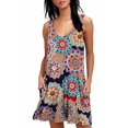 thumbnail image 1 of Robes T-Shirt Décontractées d'Été pour Femmes, Sortie de Plage, Robe Débardeur Plissée Unie, 1 of 3