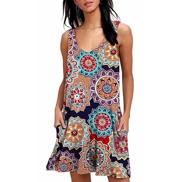 Robes T-Shirt Décontractées d'Été pour Femmes, Sortie de Plage, Robe Débardeur Plissée Unie