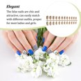 thumbnail image 3 of VONKY Nail Art Delicate Removable Artificial Tips Extension Fingernails Fashion Wraps Manicure Tools Decoration for Girls Type 6, 3 of 6