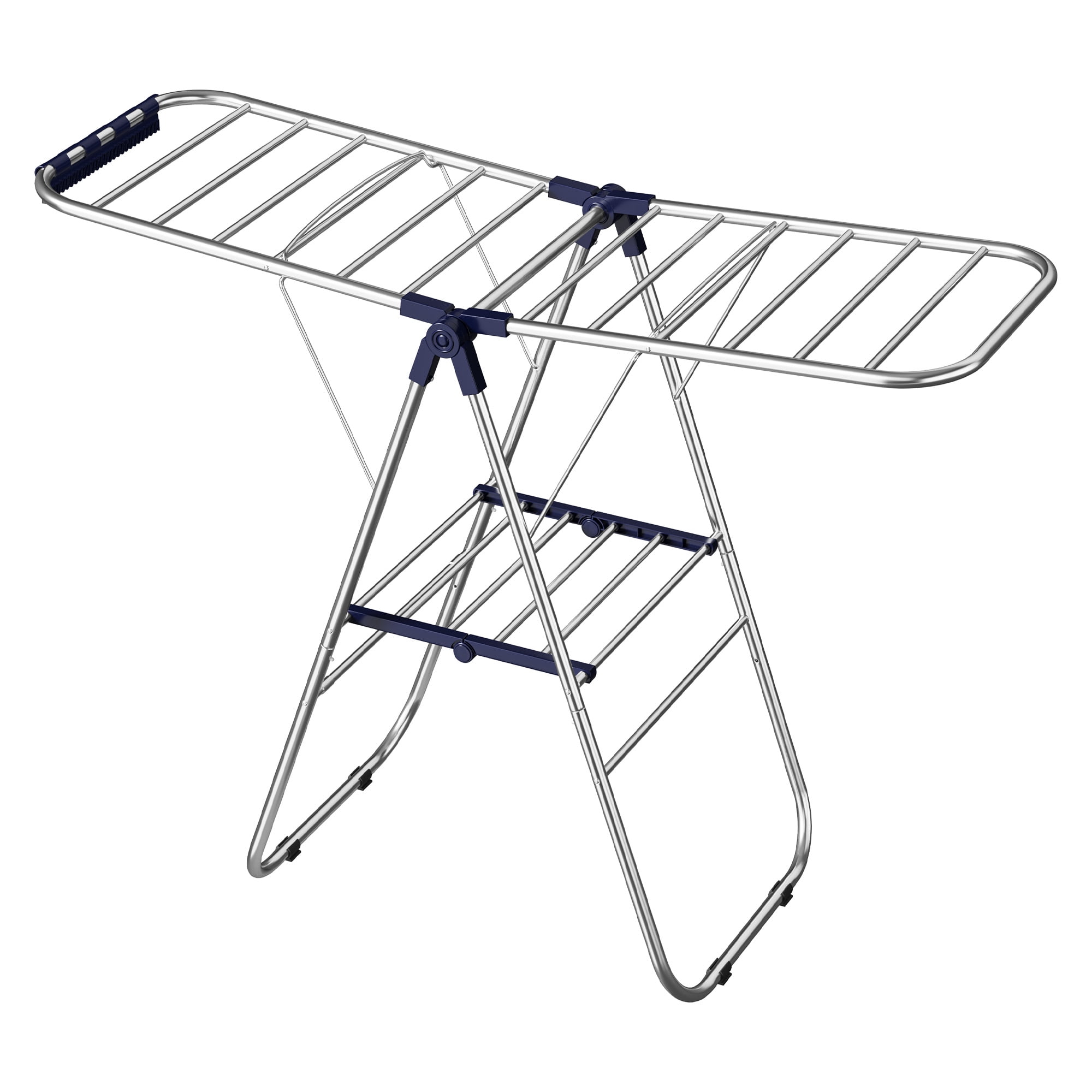 Laundry Rack Game Foldable Metal Laundry Rack, Clothes Drying Rack, Height-Adjustable ...