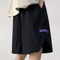 thumbnail image 5 of TopLLC Mens Shorts, Men shorts Shorts Men's Wide-Leg Style Solid Color Drawstring Pocket Quick Drying Casual Work Shorts., 5 of 5