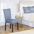 thumbnail image 4 of HomePop Chaise de Salle à Manger d'Appoint Classique Parsons Rembourrée, Bleu (Ensemble de 1), 4 of 5
