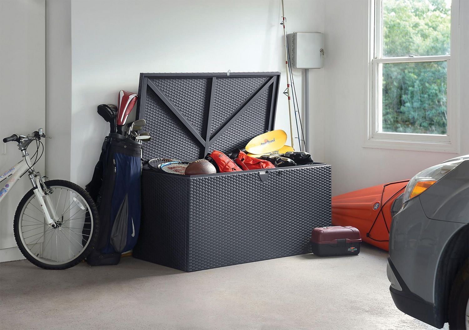 Contenant rangement Spacemaker®, Natté, Anthracite