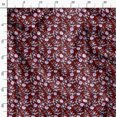 thumbnail image 3 of Soimoi Red Viscose Chiffon Fabric Leaf Floral Printed Craft Fabric by the Yard 42 Inch Wide, 3 of 6