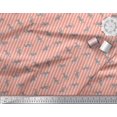 thumbnail image 3 of Soimoi Orange polyester Crepe Fabric Stripe & Wild Animal Print Sewing Fabric BTY 42 Inch Wide, 3 of 3