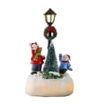 thumbnail image 2 of Elodie Christmas Village Scene Lamp Post Figurine Collectible Resin for Table Decor Style C, 2 of 8