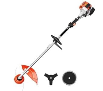 QinaQin 3-in-1 Gas Powered Grass Trimmer, String Trimmer & Edger, Orange