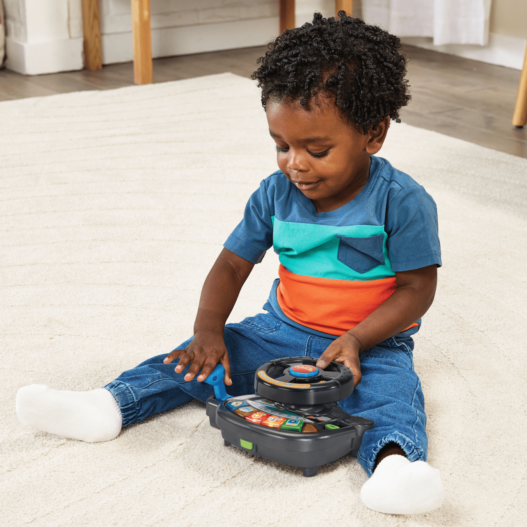 VTech® Super circuit train éducatif + Adam train marchand avec train SmartPoint - Version anglaise, 1.5+ Ans