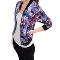 thumbnail image 2 of INSPIRE CHIC Blouson Bomber pour Femme Coupe Ajustée Léger à Fermeture Éclair Bleu TG, 2 of 8