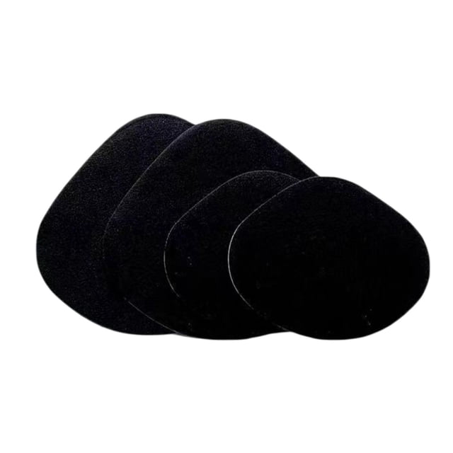 Tachiuwa 4 Pcs Patchs de Réparation pour Talon de Chaussure Kit d'Autocollants pour Trous de Chaussure Résistant à l'Usure Pratique Respirant pour Hommes Femmes Confortable Autocollant Noir