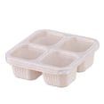 thumbnail image 1 of Binwennn 1PC Snack Containers Reusable Bento Snack 4 Compartments Meal Prep Lunch Containers For Kids Adults Divided Food Storage Containers For School Work Travel Lunch Boxes for Kids Stacking Pantry, 1 of 7