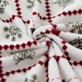 thumbnail image 3 of Holiday Time Plush Throw Blanket Snowflake, 50 in x 60 in, 3 of 9
