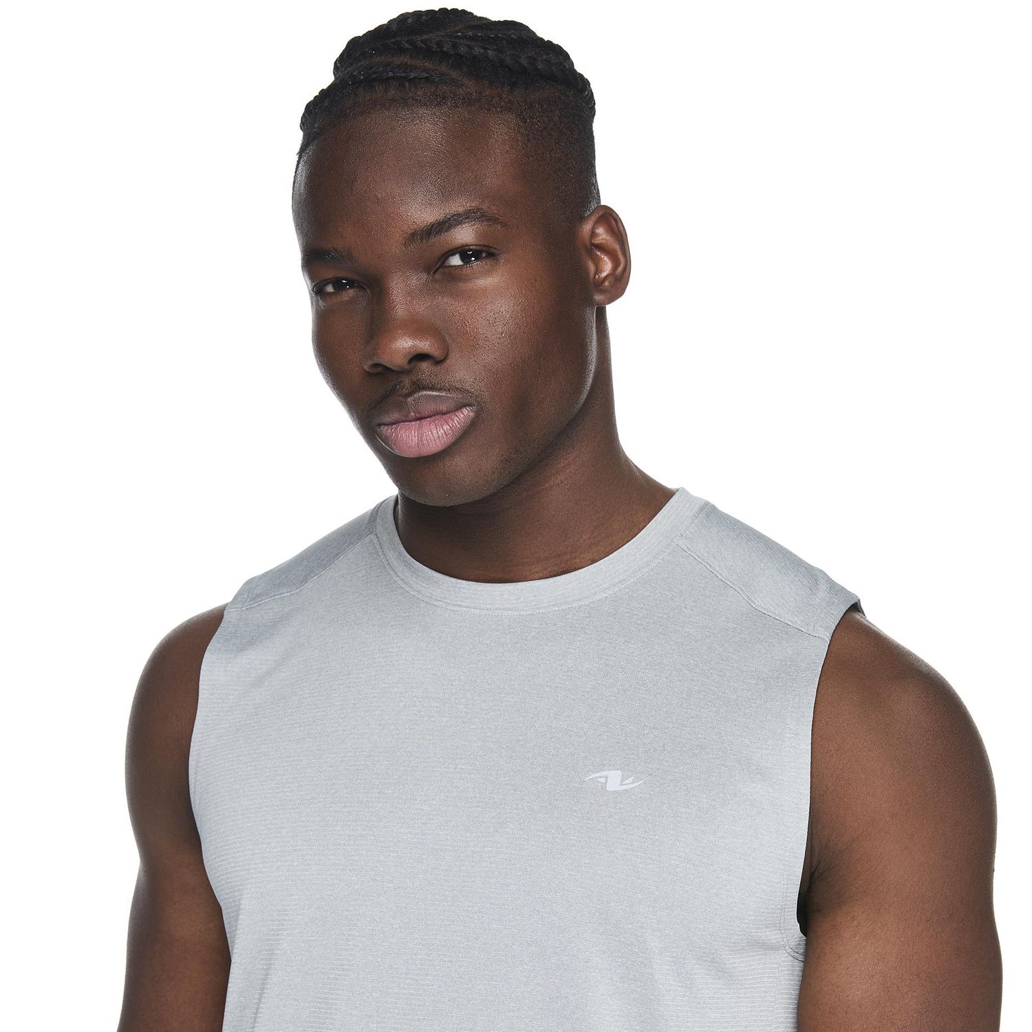 Athletic Works Men's Grid Mesh Muscle Tank