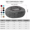 thumbnail image 3 of Labymos Blusea Lit Rond Doux en Peluche pour Animal de Compagnie Lit Doux pour Chat Lit pour Chat pour Chats Petit, 3 of 7