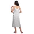 thumbnail image 2 of Moomaya Robe de Nuit Imprimée pour Femmes, Col en V, Bretelles Spaghetti, 2 of 6