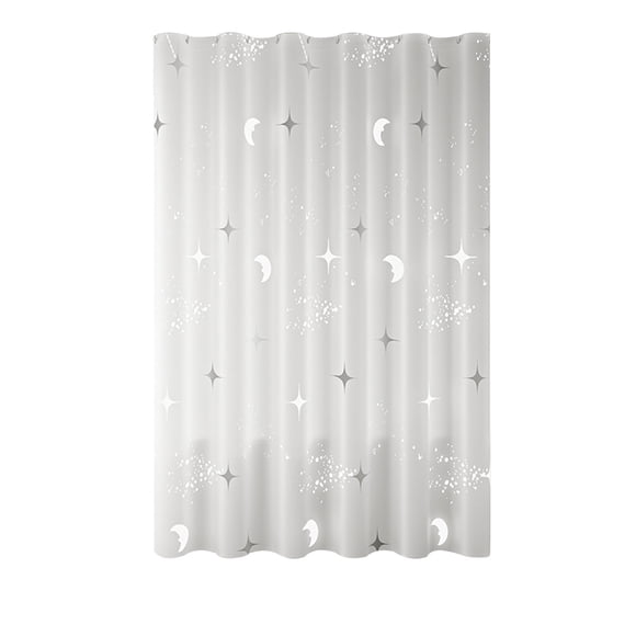 Bathroom Thickened PEVA Shower Curtain with Waterproof Rod Set, No-Drill Installation, Hotel Grade Polyester Fabric, Oversized 180x180cm Bath Partition Curtain for Bath Tub and Shower Area