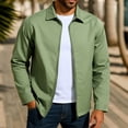 thumbnail image 1 of Yusimy Men's Lightweight Casual Bomber Jacket - Color Block Design Classic Varsity Style, 1 of 9