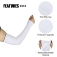 thumbnail image 3 of Unique Bargains 1 Pair Reduce Joint Pain Arm Elbow Compression Sleeve L Size White, 3 of 7